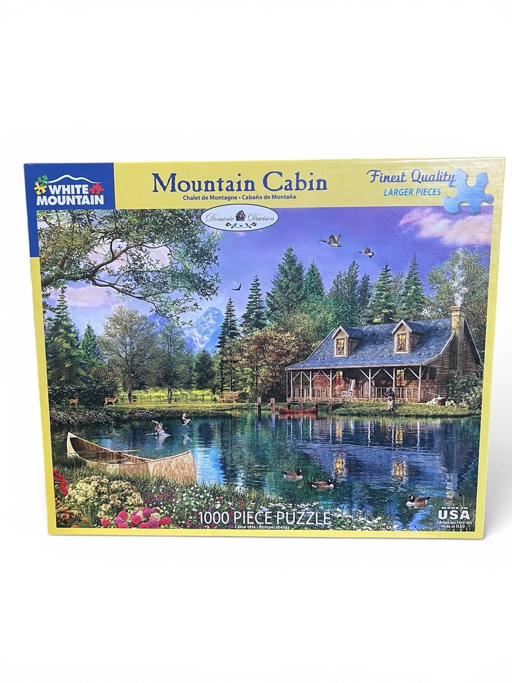 White Mountain Mountain Cabin by Dominic Davison 1000 Piece Puzzle